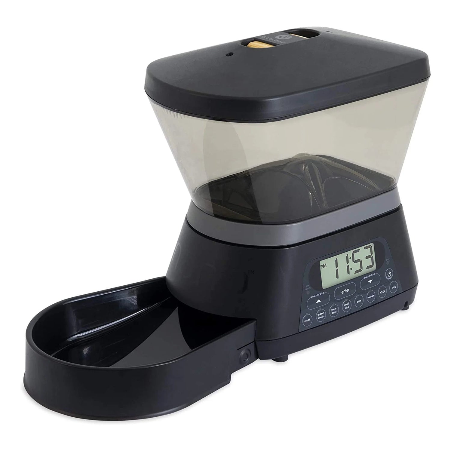 Nano Programmable Automatic Cat and Dog Pet Feeder, Holds 7.5 Pounds